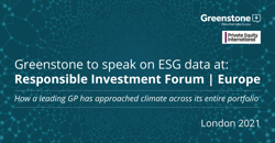 Greenstone to speak on ESG data at Responsible Investment Forum Europe