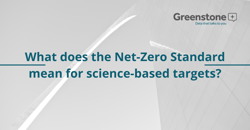 What does the Net-Zero Standard mean for science-based targets