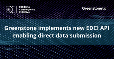 Greenstone implements new EDCI API enabling direct data submission