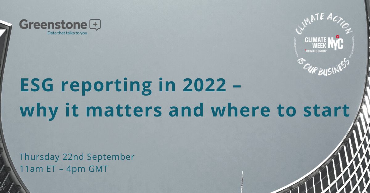ESG reporting in 2022 – why it matters and where to start