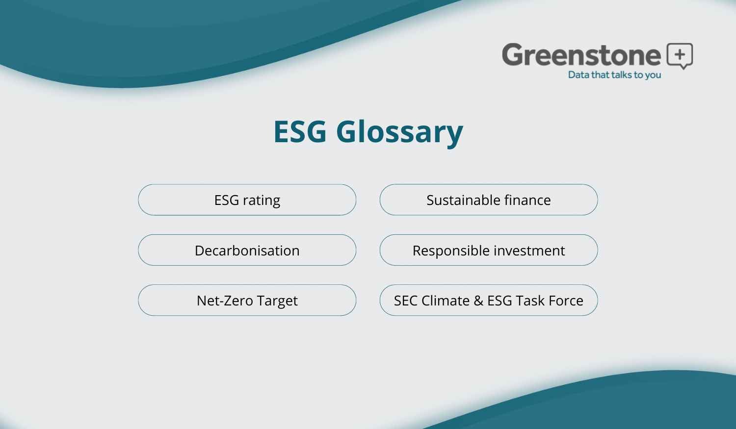 ESG Glossary  Understanding ESG terms  Greenstone ESG software