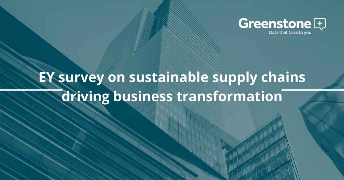EY survey on sustainable supply chains driving business transformation