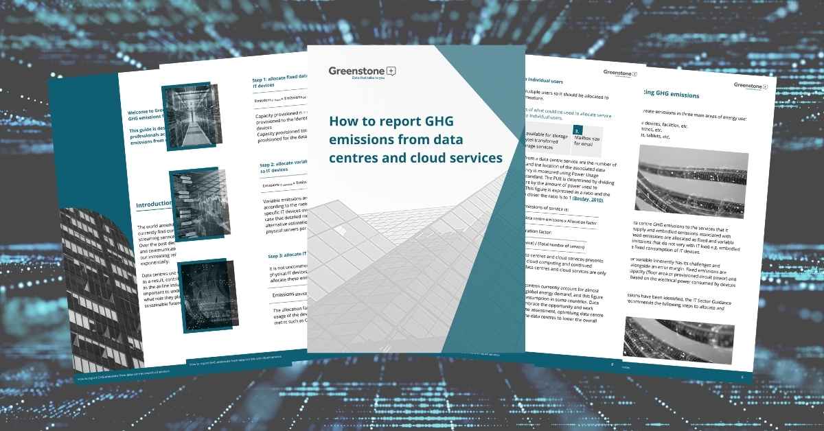 How to report GHG emissions from data centres and cloud services guide