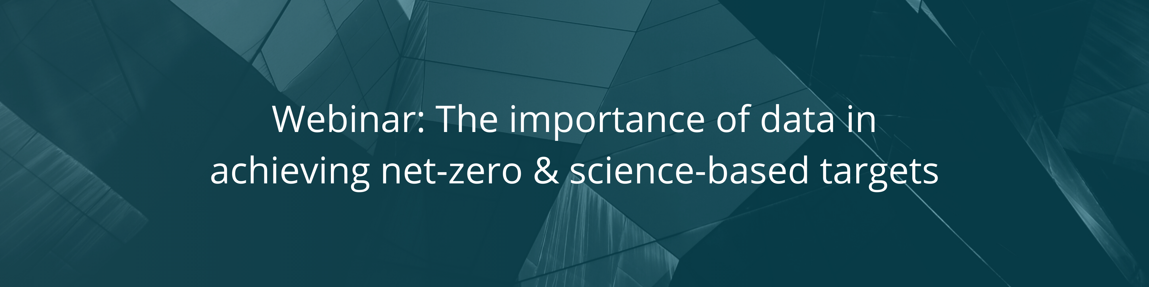 The importance of data in achieving net-zero & science-based targets