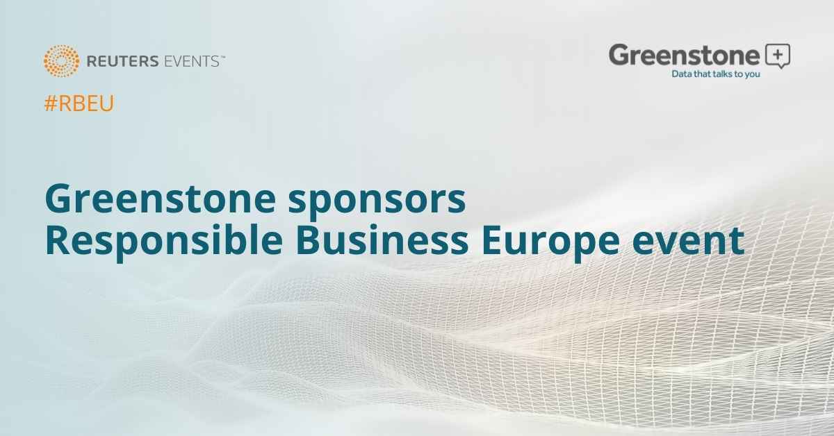 Greenstone sponsors Responsible Business Europe event