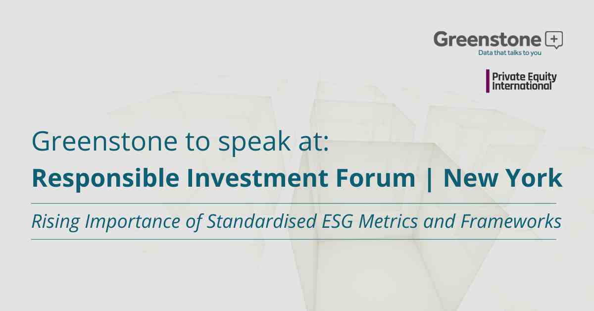 Greenstone to speak at Responsible Investment Forum in New York