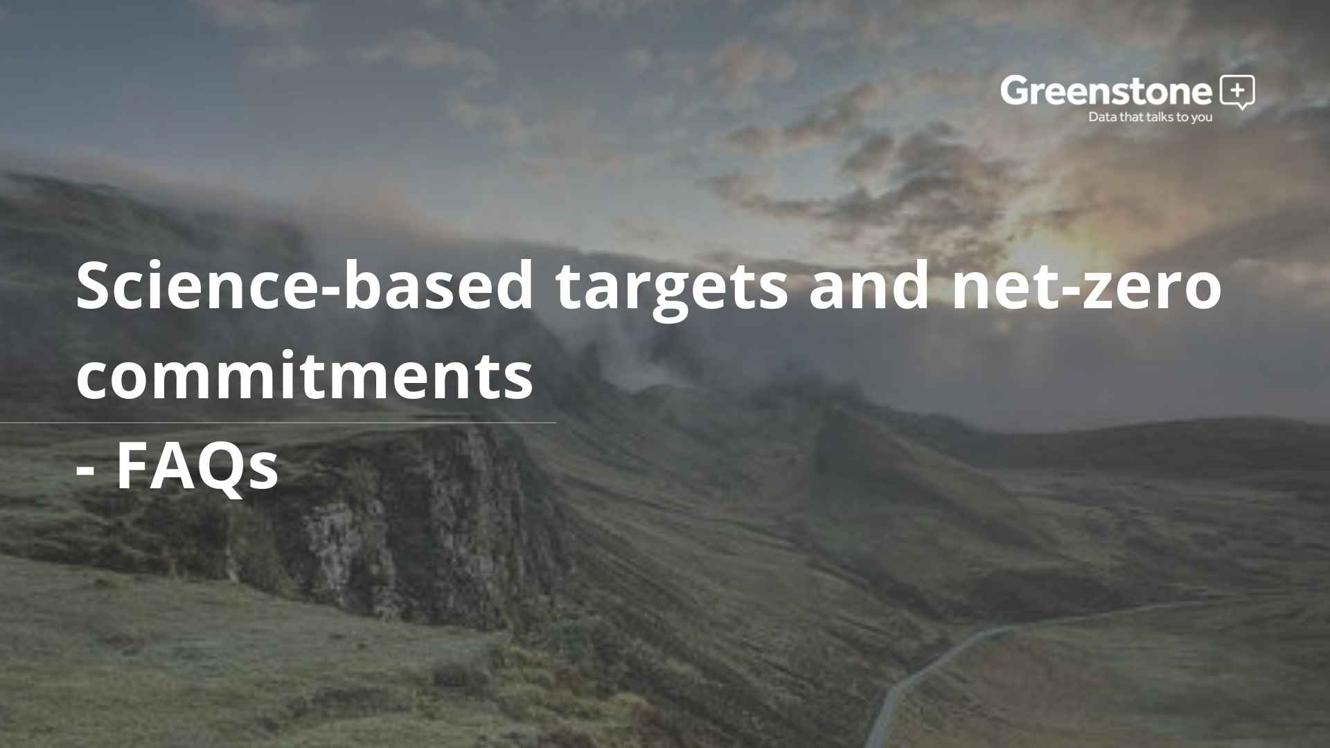 Science-based targets and net-zero commitments - FAQs