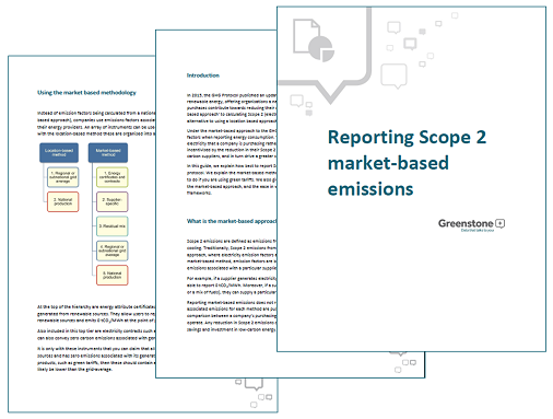 Greenstone releases guide on reporting Scope 2 market-based emissions