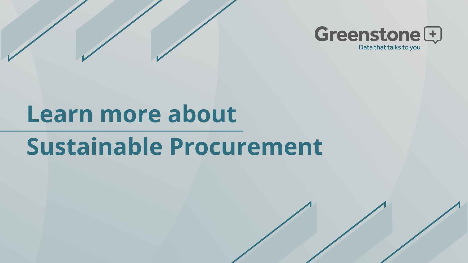 Greenstone & Sustainable Procurement
