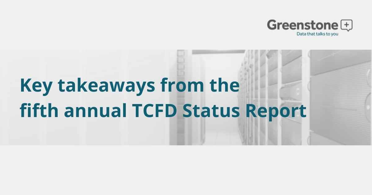 Key takeaways from the fifth annual TCFD Status Report