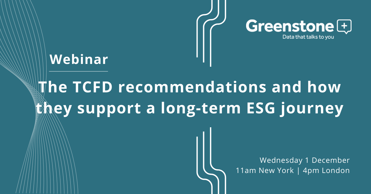 The TCFD recommendations and how they support a long-term ESG journey