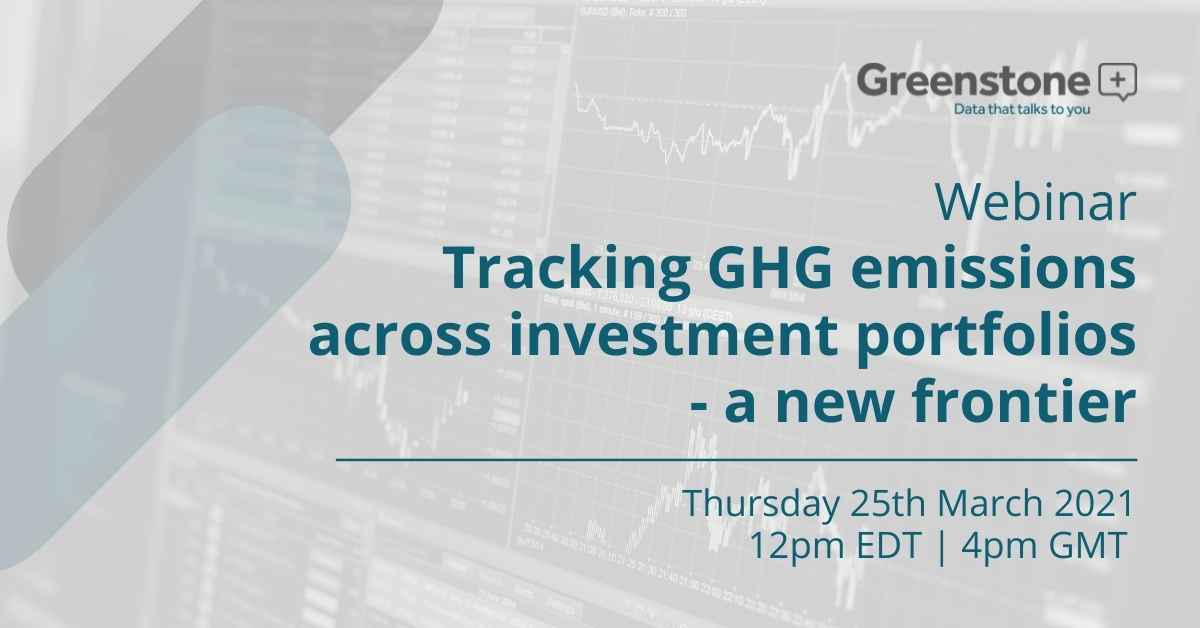 Tracking GHG emissions across investment portfolios - a new frontier