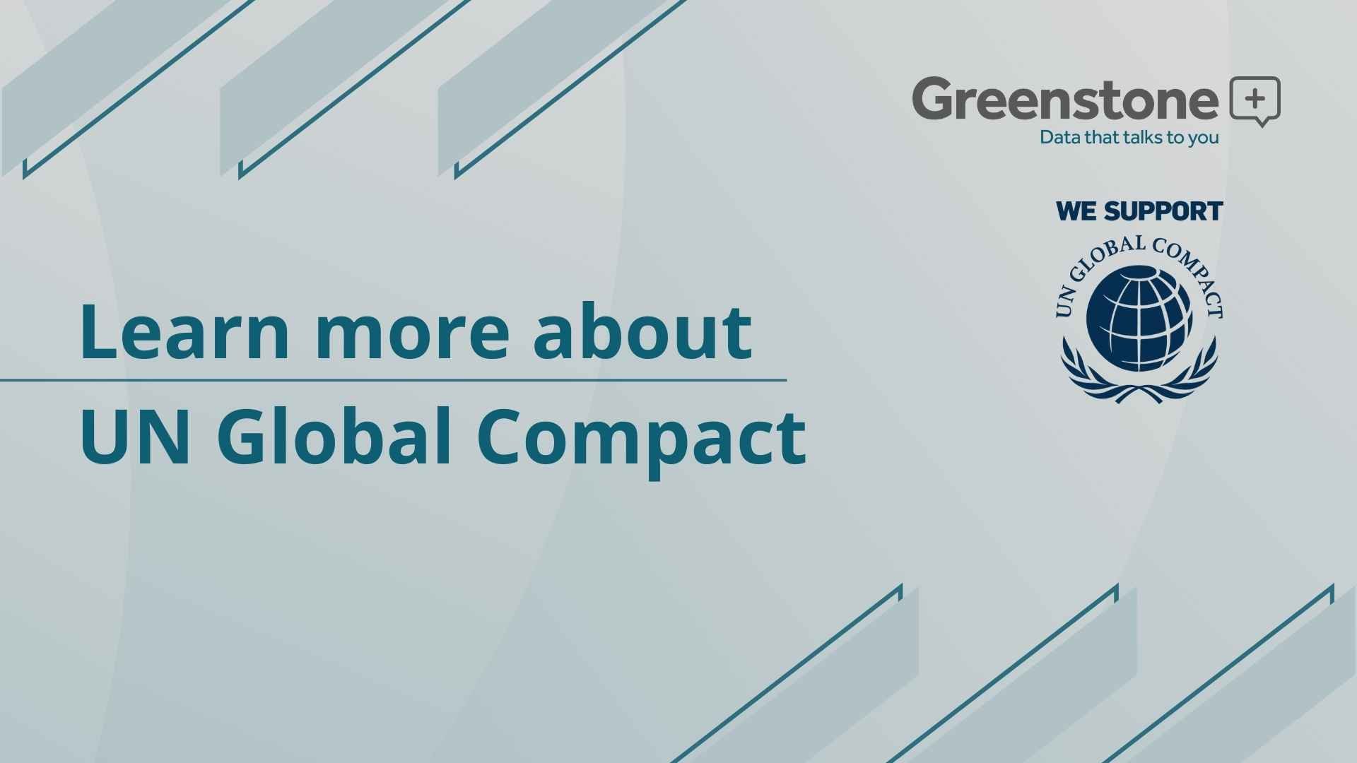 Greenstone & The UN Global Compact (UNGC)