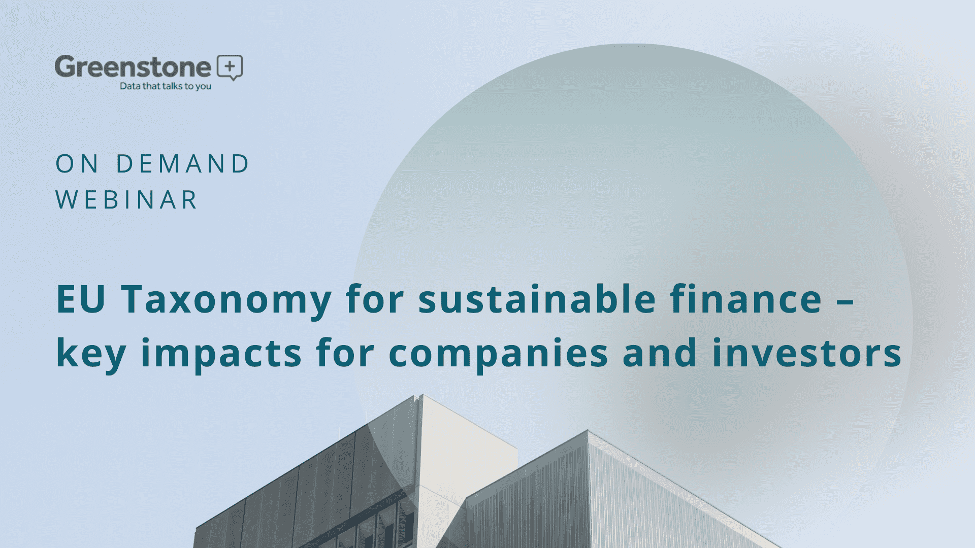 Webinar: EU Taxonomy for sustainable finance – key impacts for companies and investors