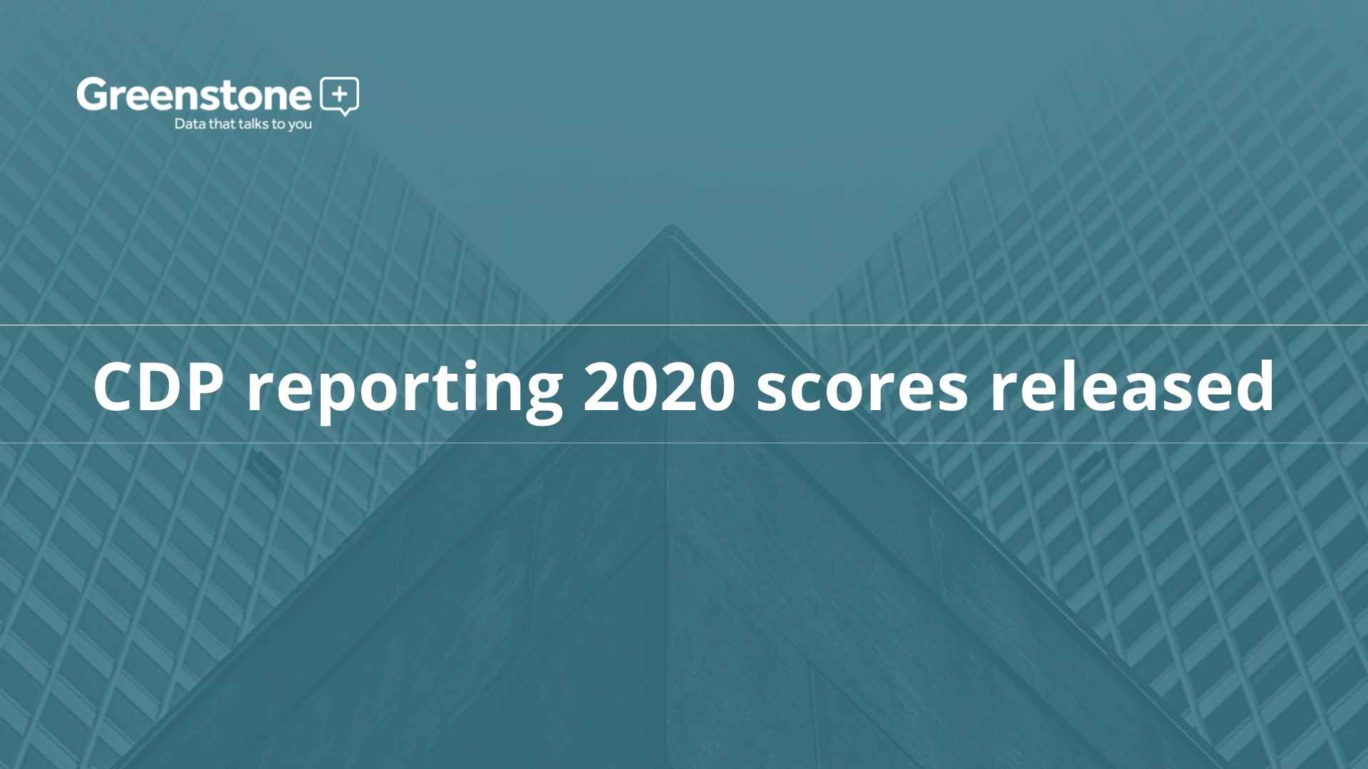 CDP reporting 2020 scores released
