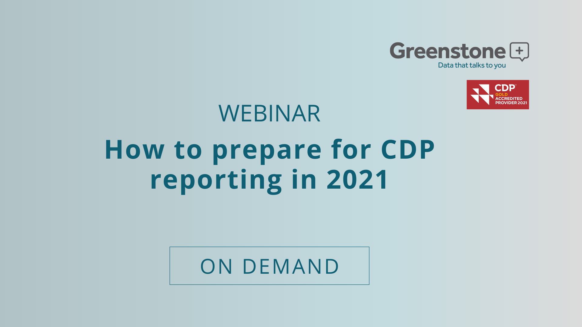 How to prepare for CDP reporting in 2021