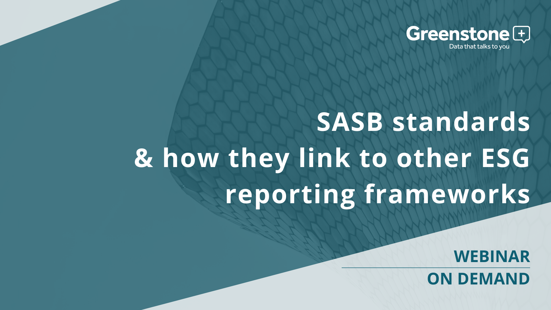The SASB Standards & how they link to other reporting frameworks