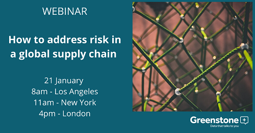 Webinar - How to address risk in a global supply chain